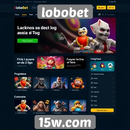 interface do site lobobet é amigável e intuitiva